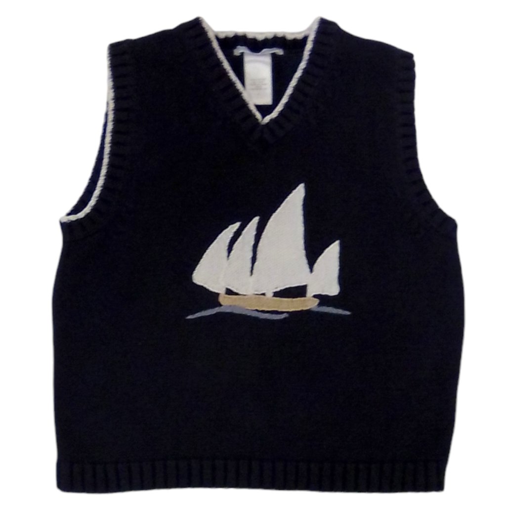 Vest (Blue/Sailboat), Boys, Size: 4t