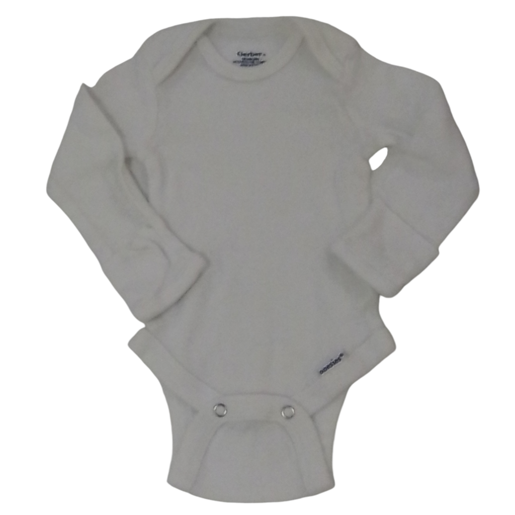 Longsleeve Onesie (White), Girls, Size: Nb