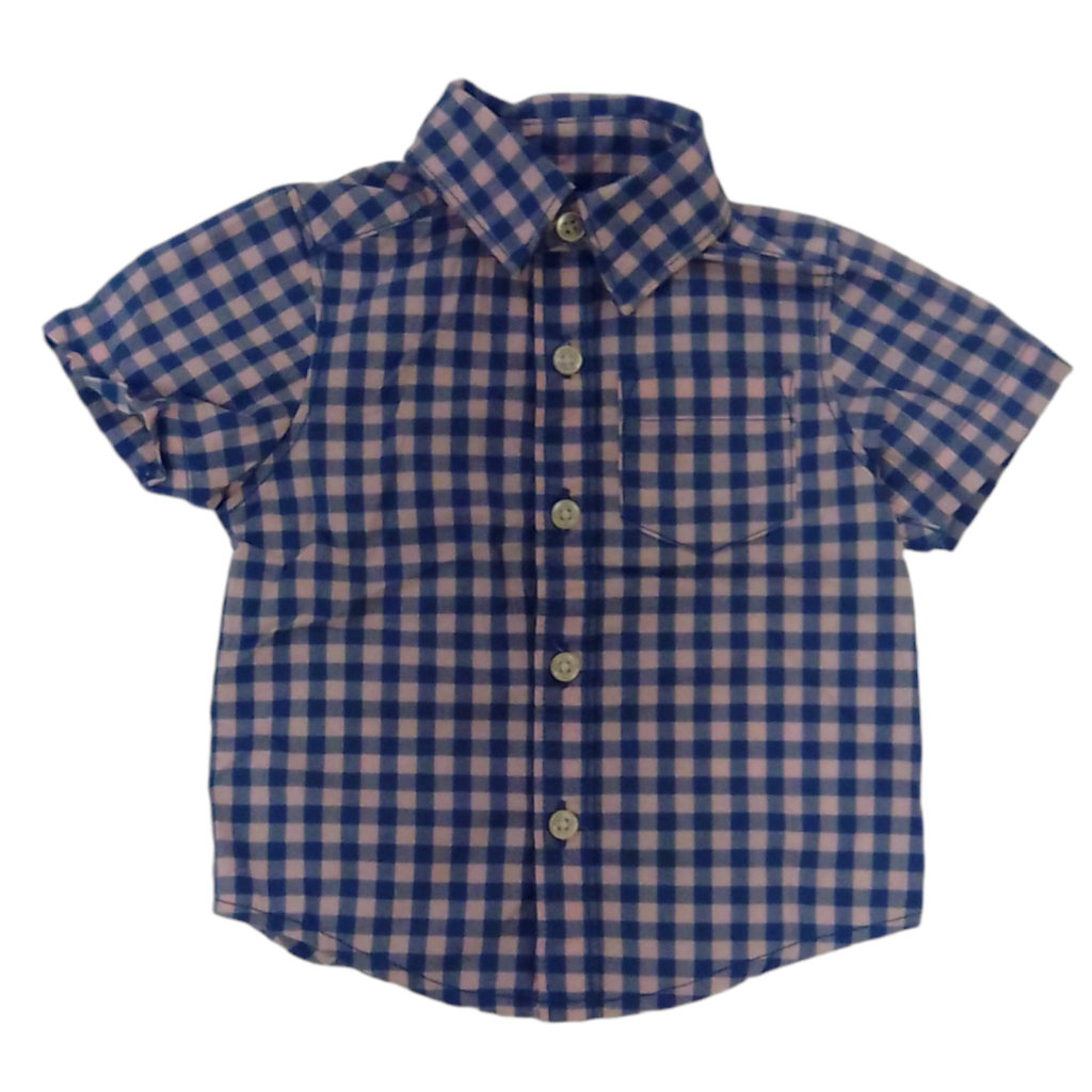 Shirt (Blue/Flannel), Boy, Size: 3m