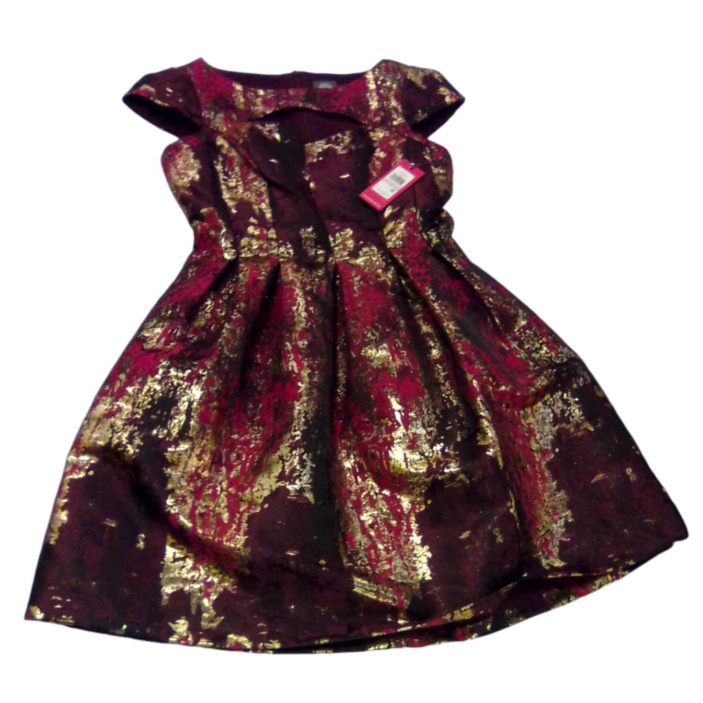 Dress:Maroon/Gold, Womens, Size: S