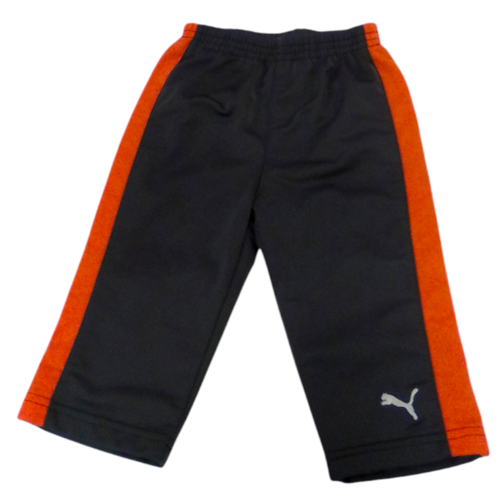 Pants: Orange/grey, Boy, Size: 6/9m