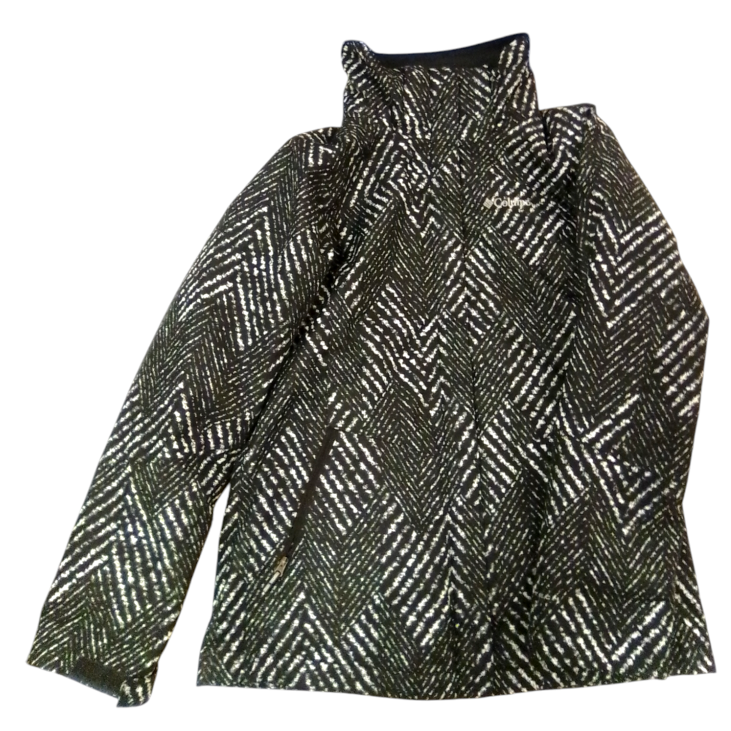 3in1 Jacket/ Black/white, Girl, Size: 14/16