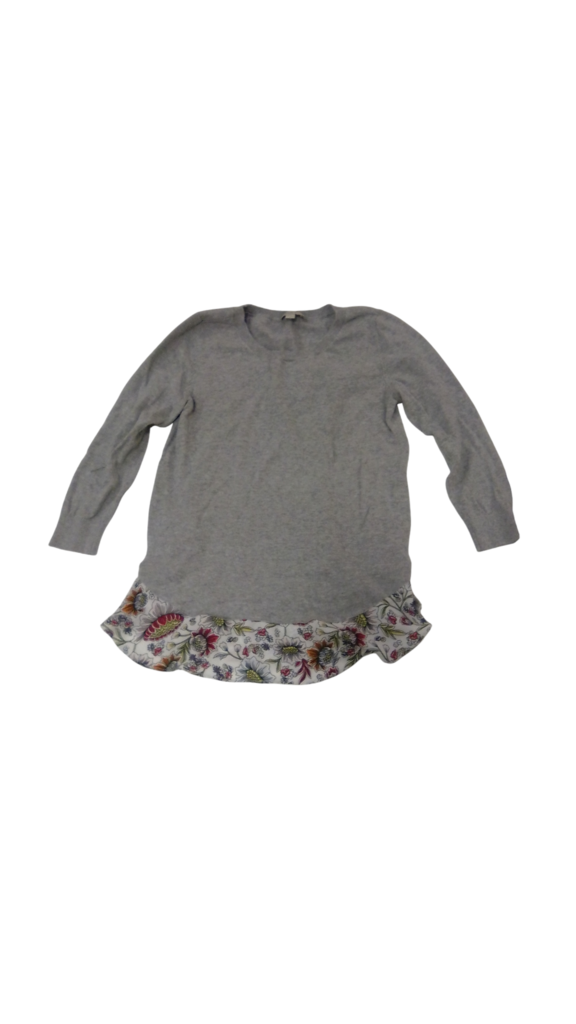 Long Sleeve Shirt: Grey, Womens, Size: XS