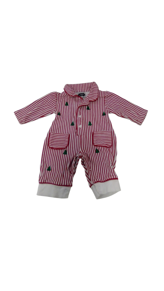 Sleeper: Trees/Stripes, Kids, Size: 0/3m