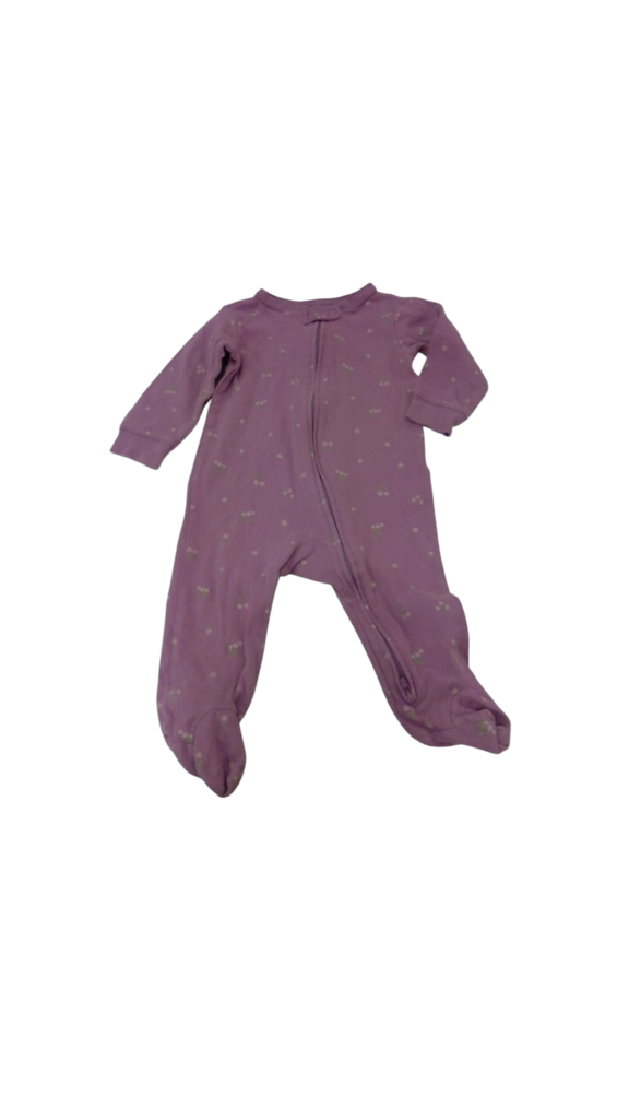 Sleeper: Purple/Flowers, Girl, Size: 9m