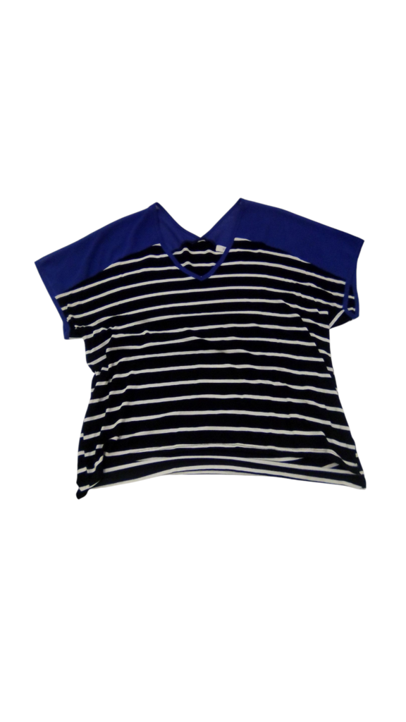 Shirt: Stripes/Blue, Womens, Size: M