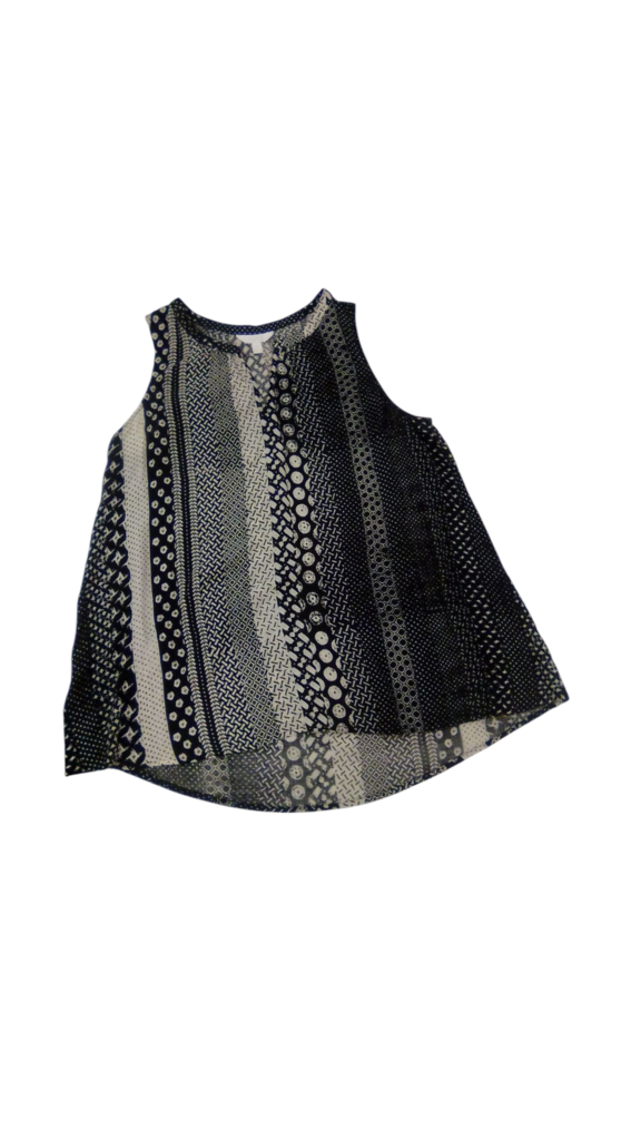 Tank:Navy/ Pattern, Womens, Size: M