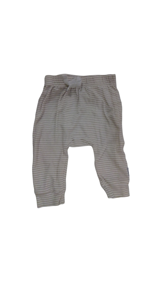 Pants: Brown White Stripe, Boy, Size: 3/6m