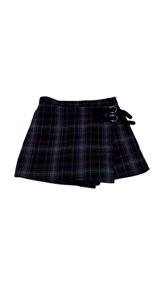 Skirt: Dark Plaid, Womens, Size: S