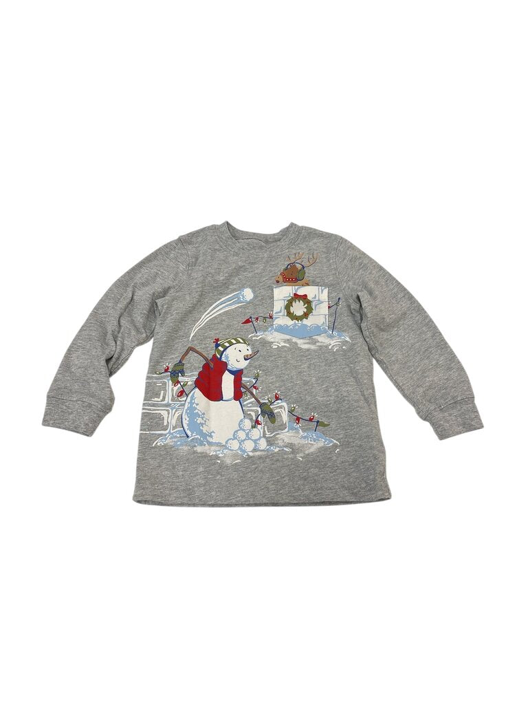 Long Sleeve Shirt:Snowman, Kids, Size: 2t