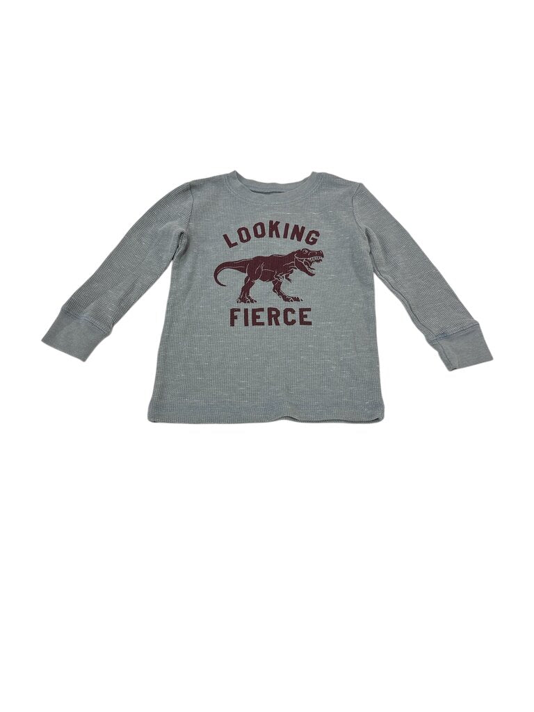 Long Sleeve Shirt:Dino/Gr, Boy, Size: 2t