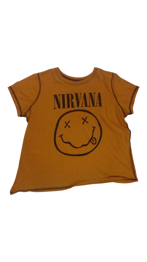 Shirt: Orange Nirvana, Womens, Size: M