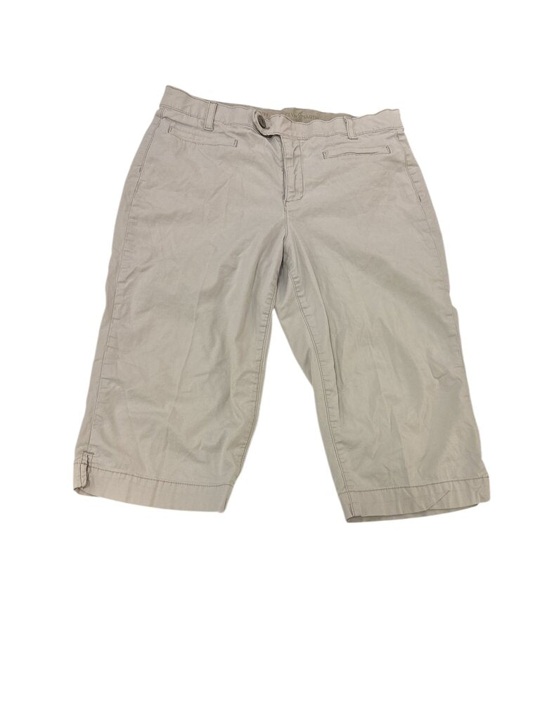 Pants: Capris Cream, Womens, Size: M