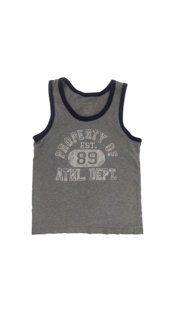 Tank Top: Gray Athl. Dept, Boy, Size: 5