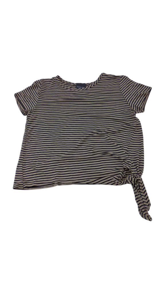 Shirt: Tan/Black Stripes, Womens, Size: M