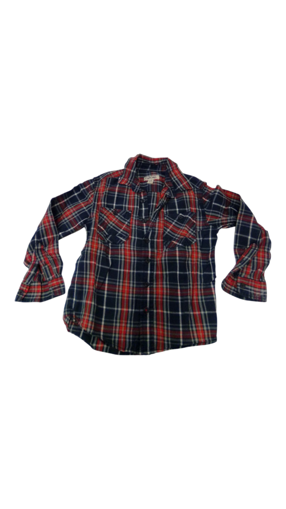 Long Sleeve Shirt: Plaid, Boy, Size: 6/7
