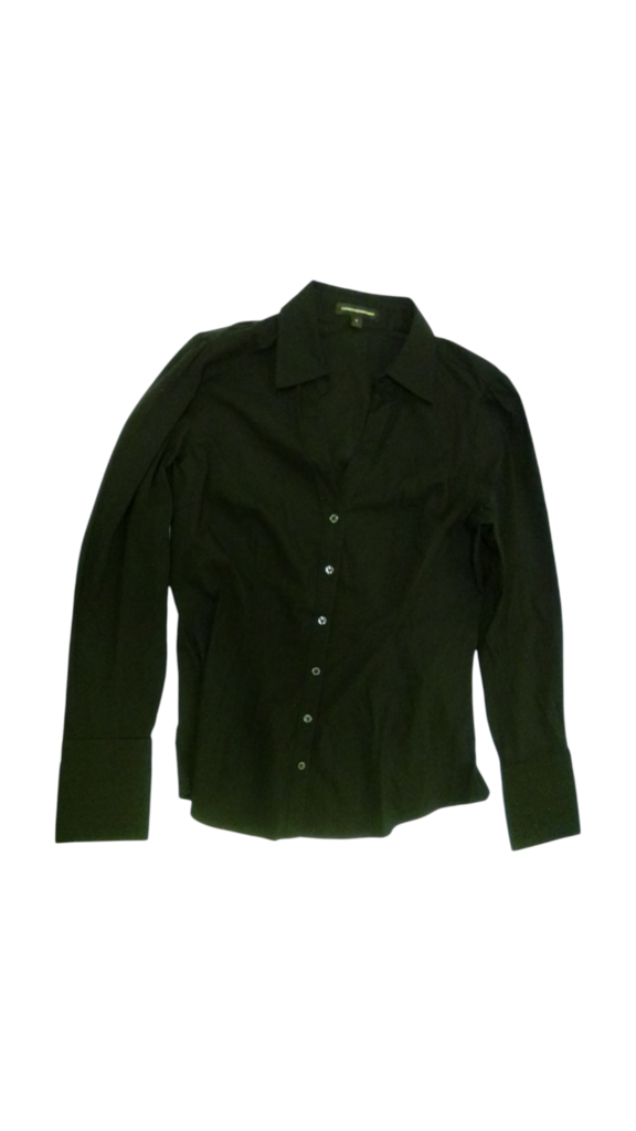 Long Sleeve Shirt: Black, Womens, Size: M