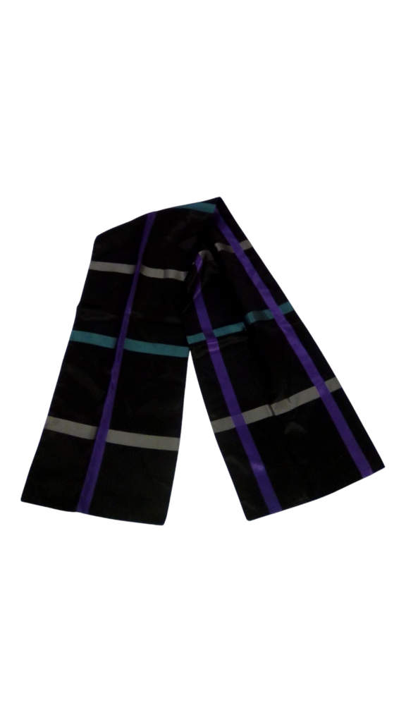 Scarf: Black/Purple/Teal, Accessory