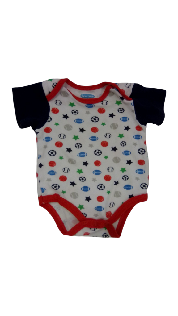 Onesie: Sports Balls, Boy, Size: 3/6m