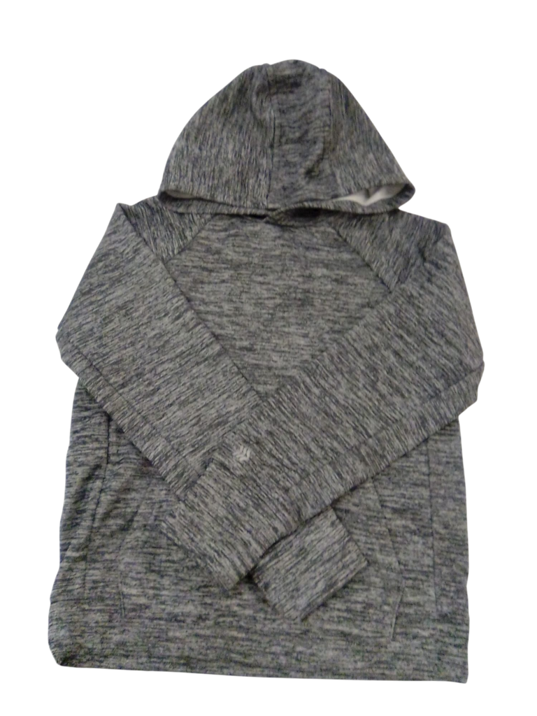 Hoodie: Grey & Green, Boy, Size: 8