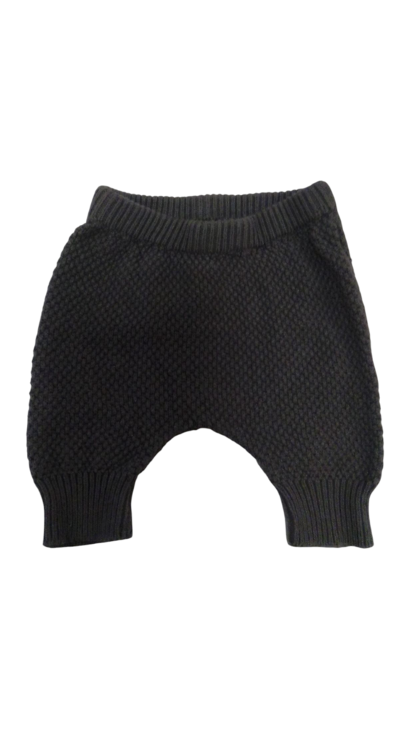 Pants: Dark Grey/Knitted, Boy, Size: NB