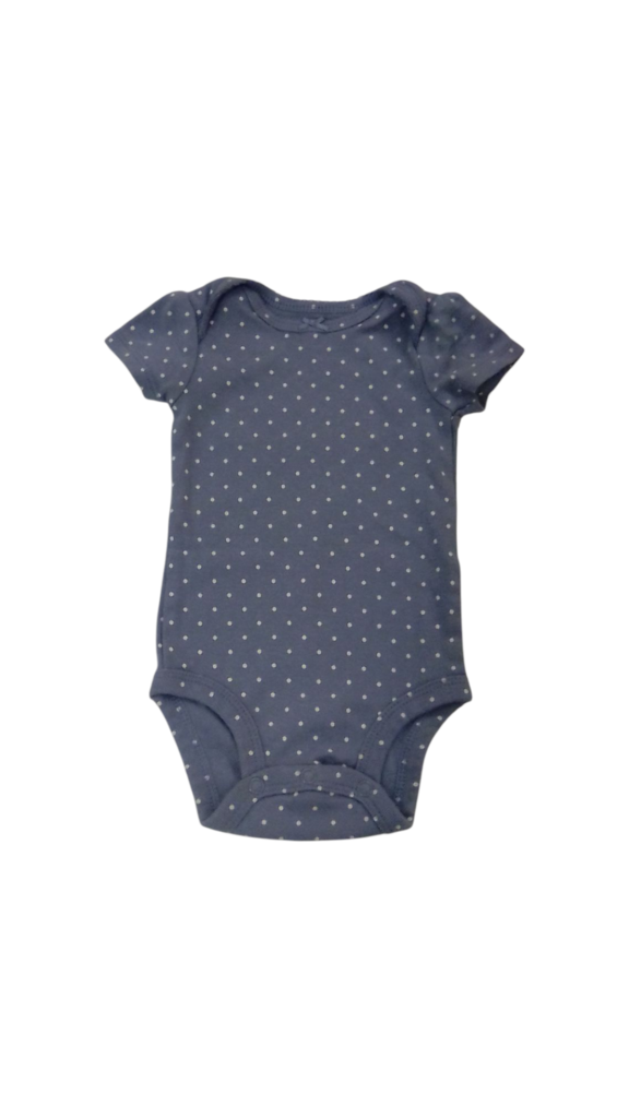 Onsie: Blue/White Dots, Girl, Size: 3m