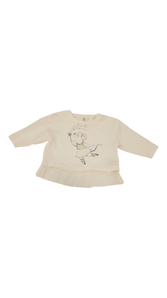 Long Sleeve Shirt: Baller, Girl, Size: 12m