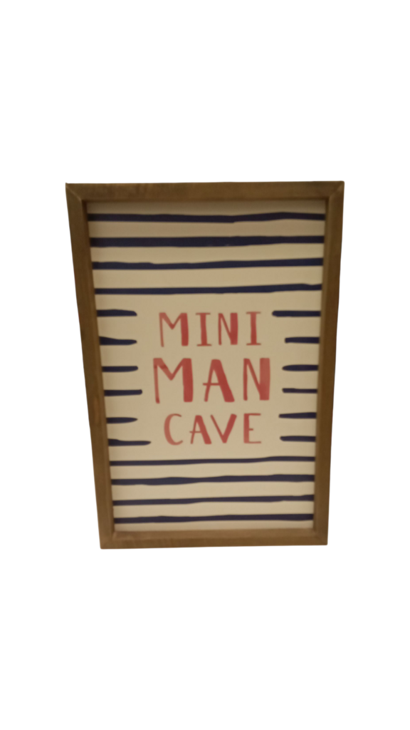 mini man cave sign