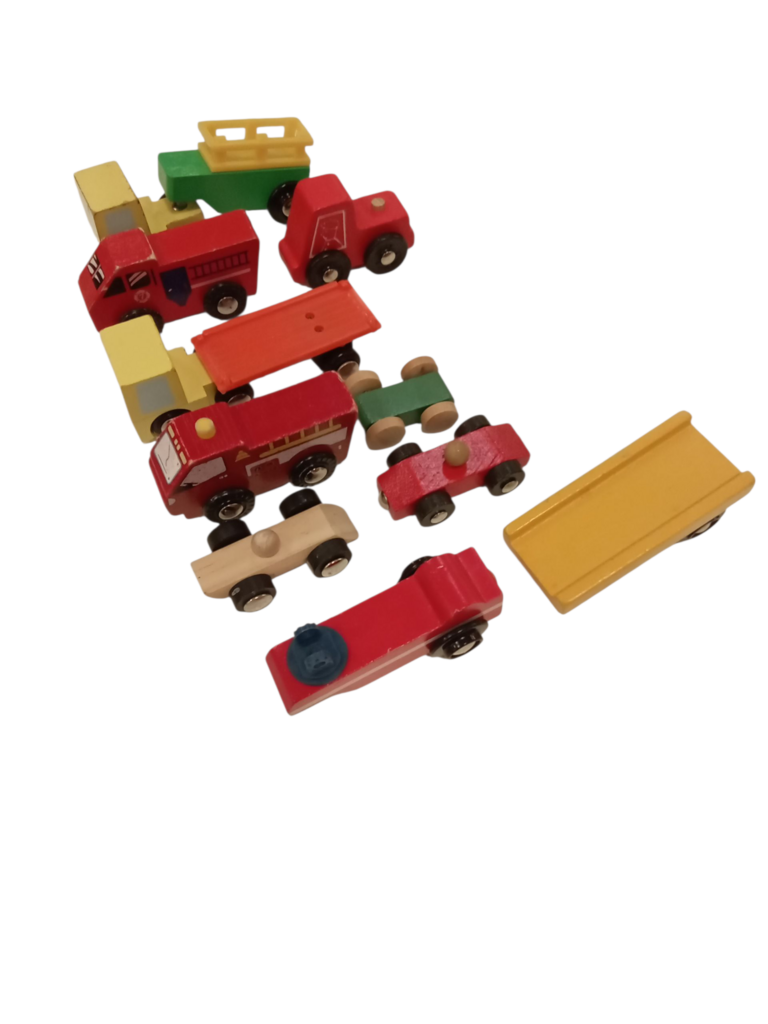 12 piece wood trains