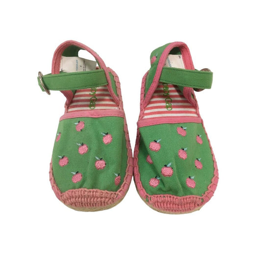 Shoes (green/pink/apples), Girl, Size: 6