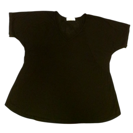 Black Short Sleeve Shirt, Womens, Size: S