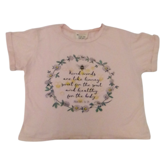 Pink Proverbs 16:24 Shirt, Womens, Size: S