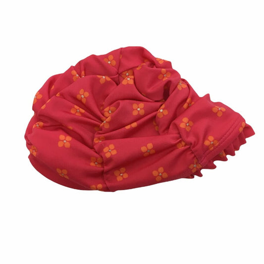 Hat (Swim/Pink/Flowers), Girl, Size: 12/24m