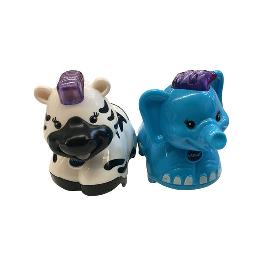 2pc Cars (Zebra/Elephant), Toys
