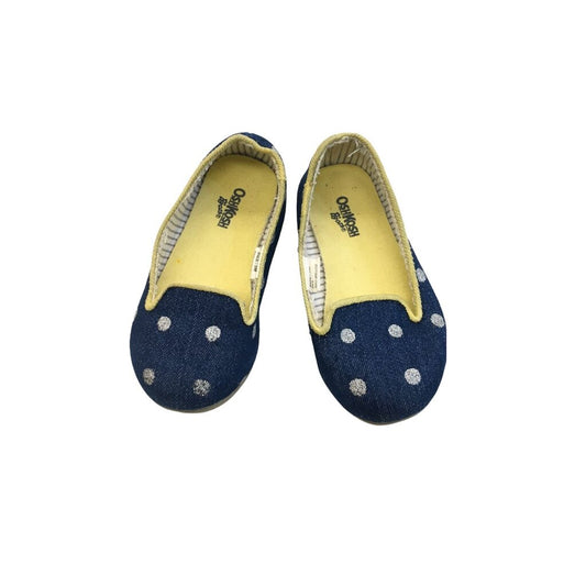 Shoes (Blue/Dots), Girl, Size: 5