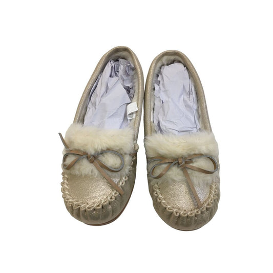 Shoes (Slippers/Gold) NWO, Girl, Size: 6y