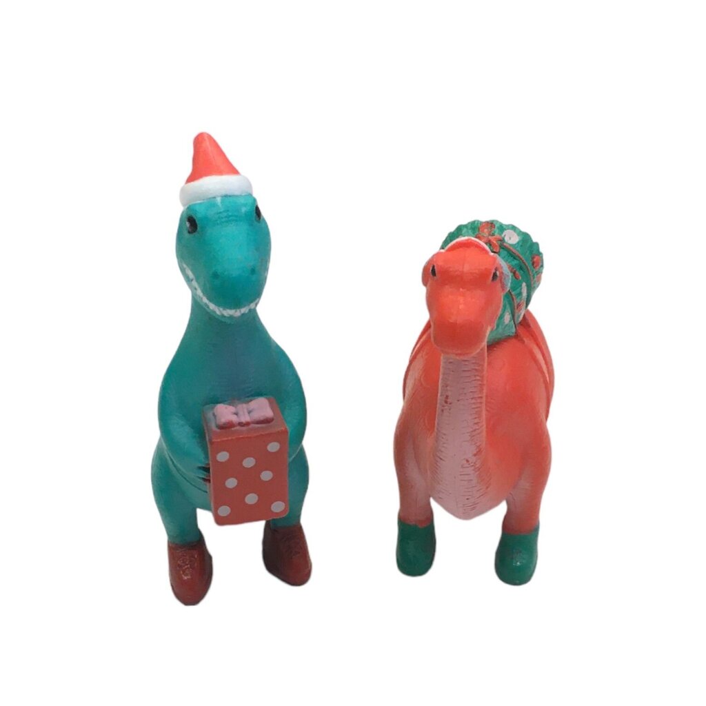2pc Xmas Dinosaurs, Toys
