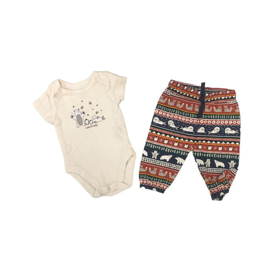 2pc Onesie/Pants, Boy, Size: 0/3m