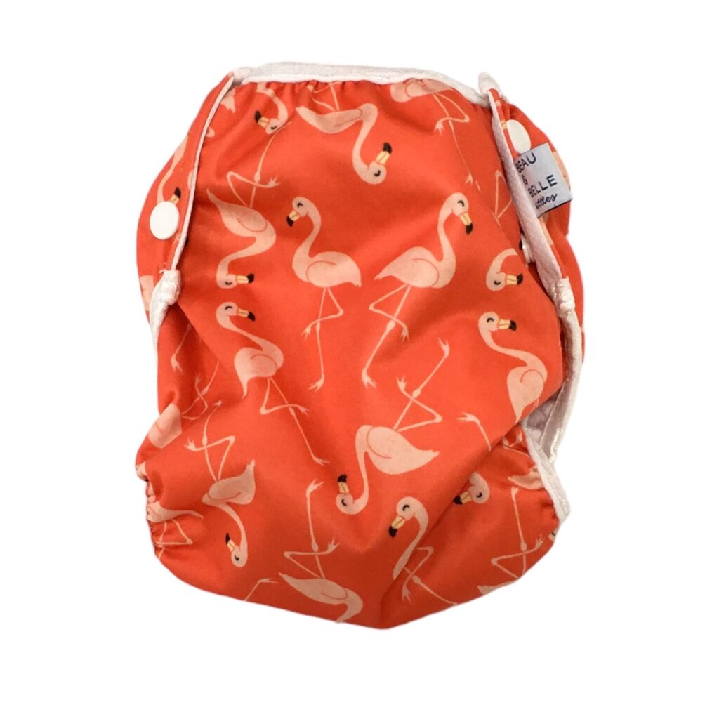 Swim Diaper (Flamingos), Girl, Size: 0/36m