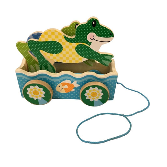 Frog Pull Toy, Toys, Size: -