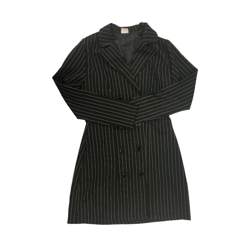 COSTUME: Black Pinstripe, Girl, Size: 12/14