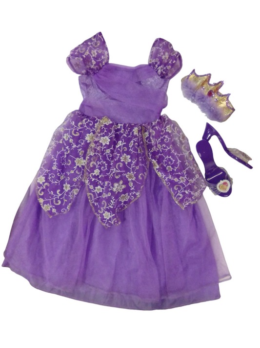 Costume: 3pc Purple Princess, Girl, Size: 4/6