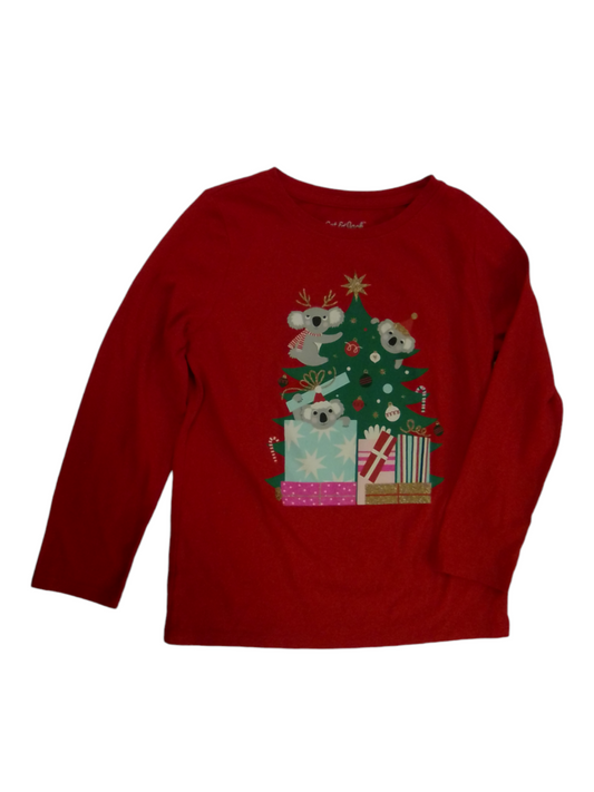 Long Sleeve Shirt: Koala, Girl, Size: 4/5