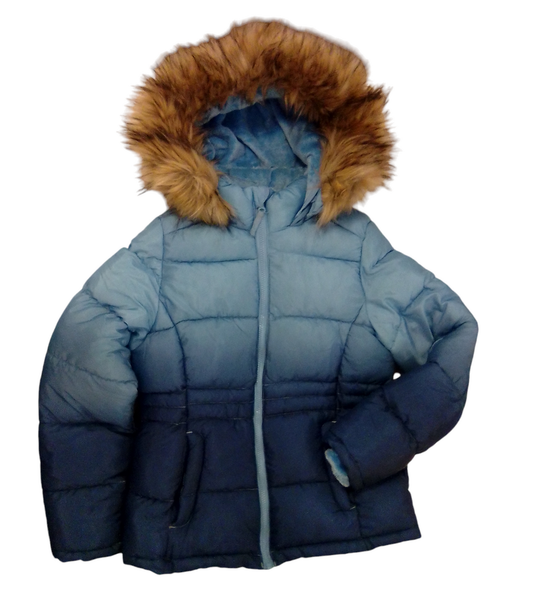 Jacket (Blue/Fur), Girls, Size: 14/16
