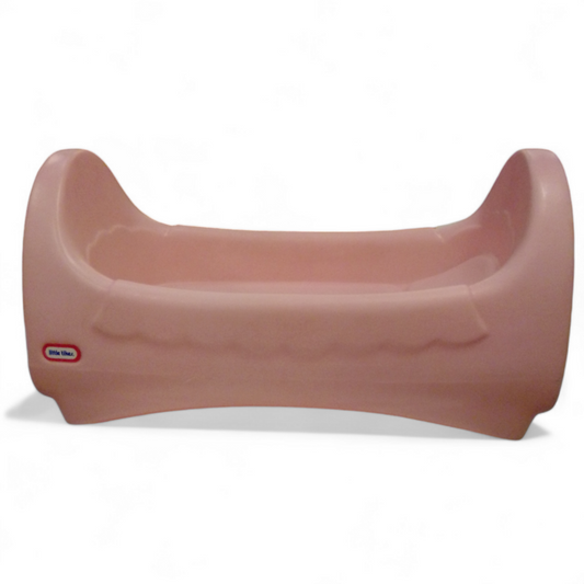 Vintage Pink Doll Cradle, Toy