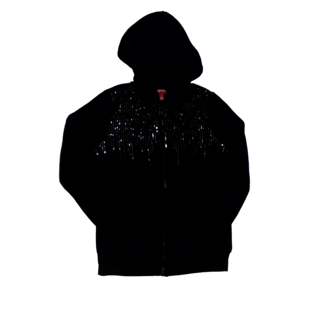 Sweater (Black/Sequins), Girl, Size: 14