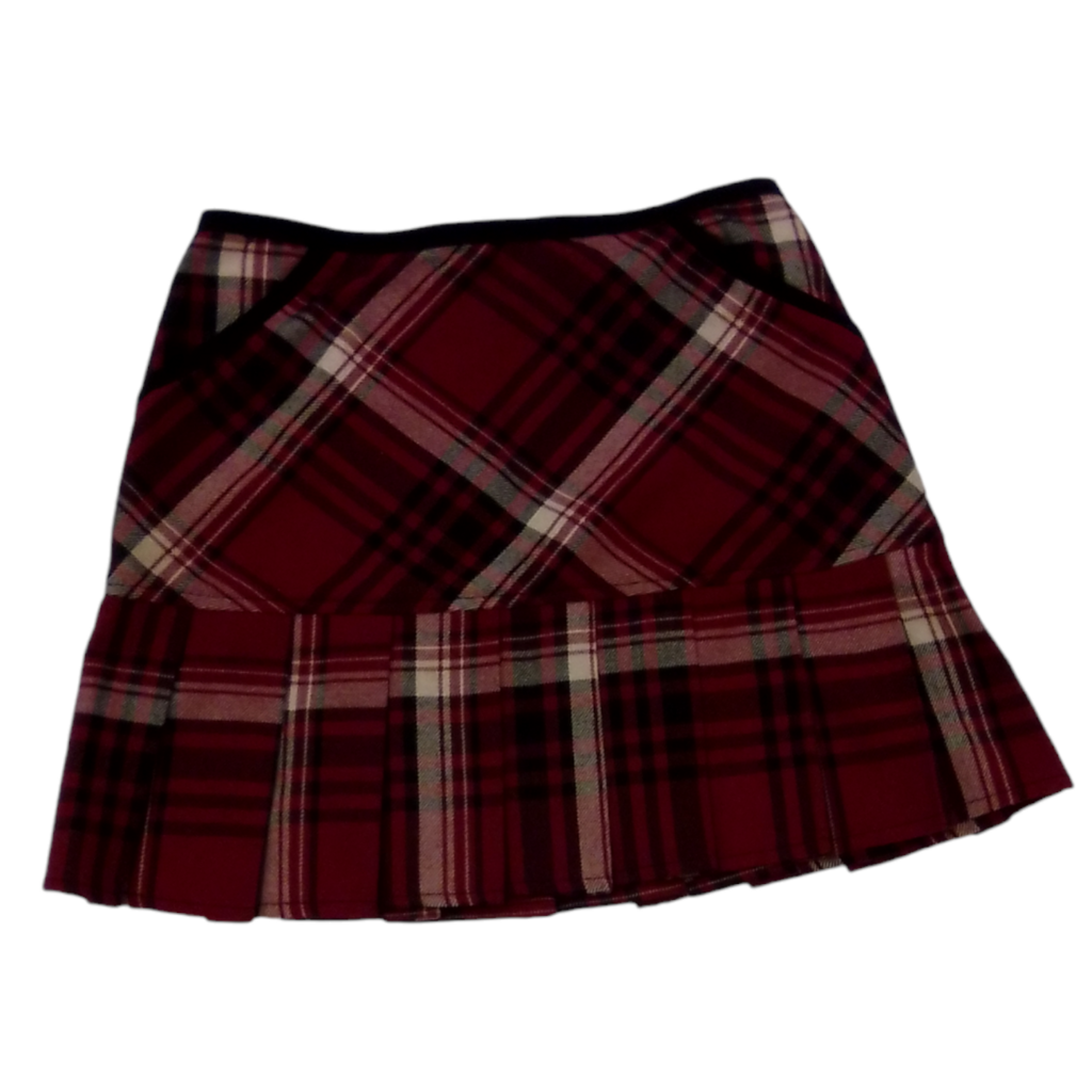 Skirt (Red/Plaid), Girl, Size: 7