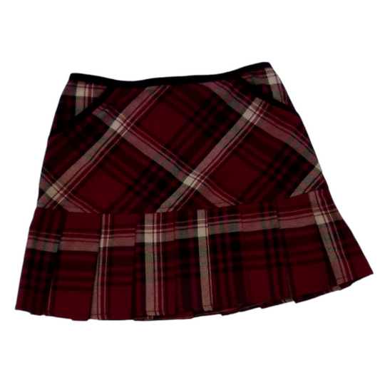 Skirt (Red/Plaid), Girl, Size: 7