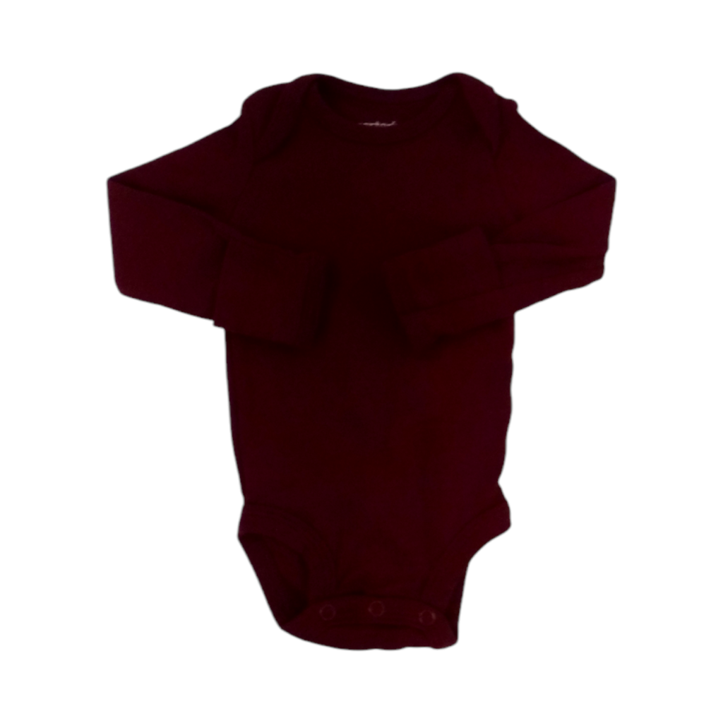 Long Sleeve Onesie (Red), Boy, Size: Nb