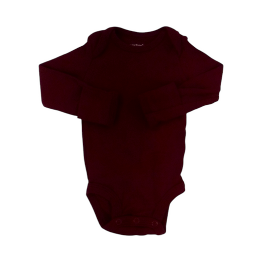 Long Sleeve Onesie (Red), Boy, Size: Nb
